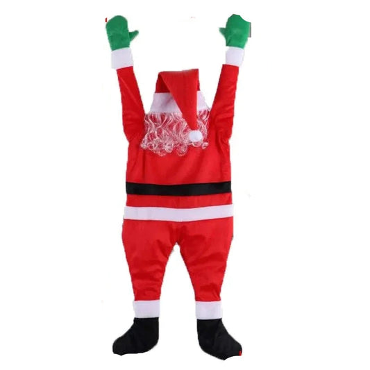 Weihnachtsmann Hängedekoration Plüsch 50 cm Luxus Weihnachtsdeko für Fenster und Balkon 0