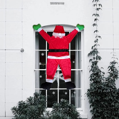 Weihnachtsmann Hängedekoration Plüsch 50 cm Luxus Weihnachtsdeko für Fenster und Balkon 3