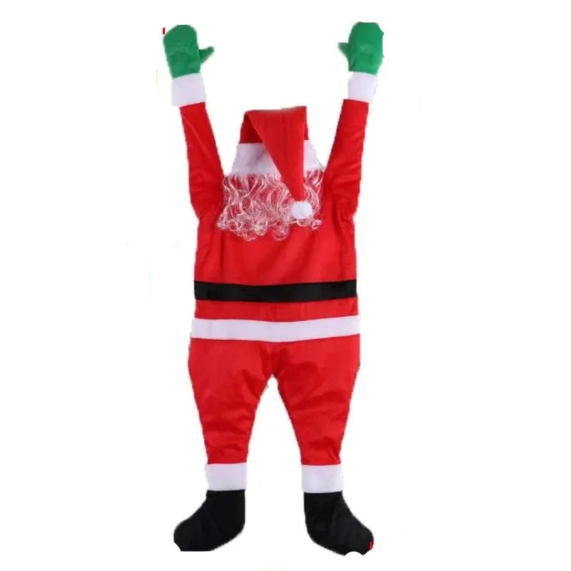 Weihnachtsmann Hängedekoration Plüsch 50 cm Luxus Weihnachtsdeko für Fenster und Balkon 8