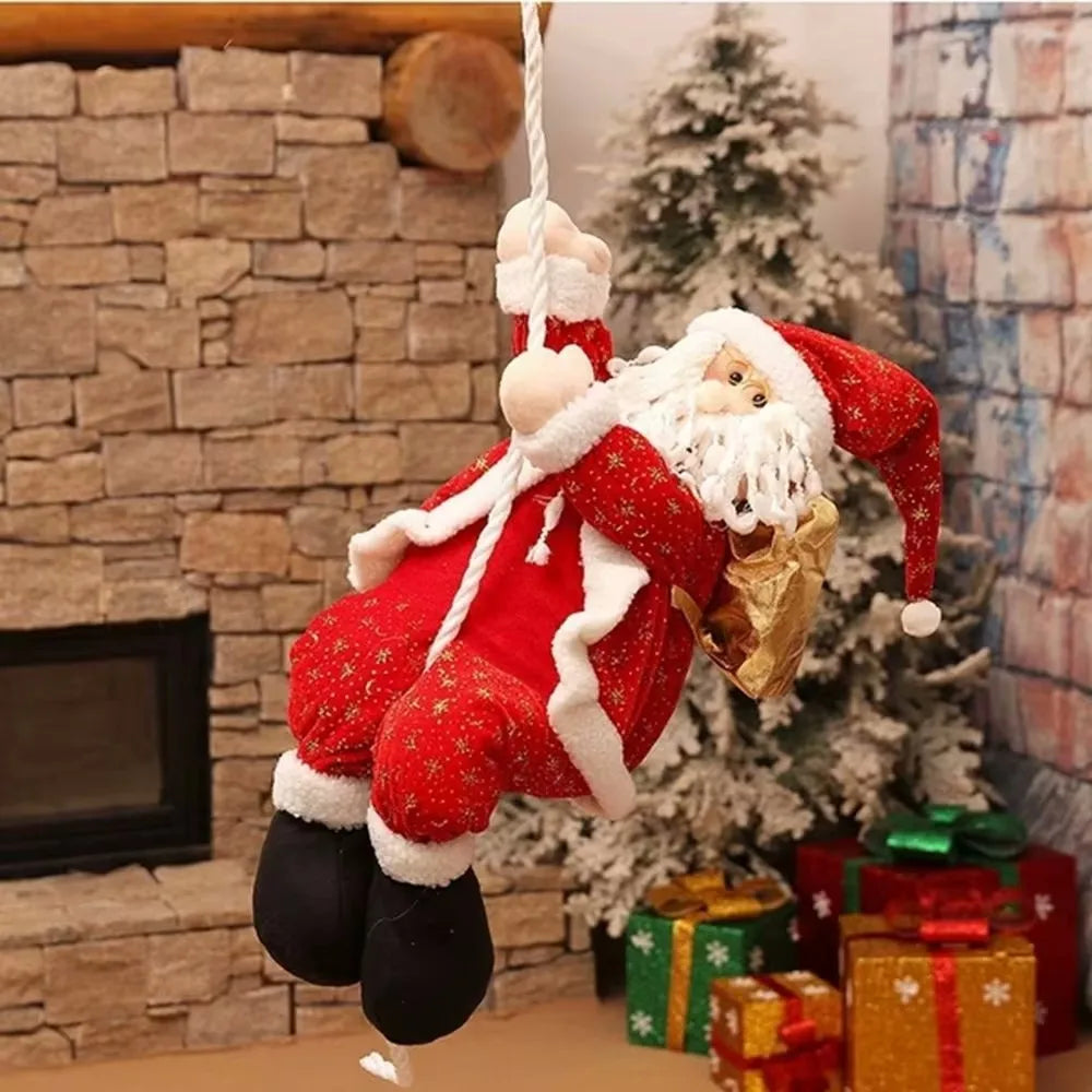Weihnachtsmann Hänger Dekoration Plüsch Verspielt Für Fenster Und Weihnachtsbaum 1