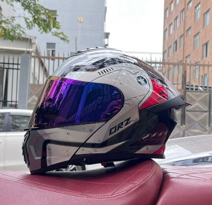 Modularer Helm mit zwei Gläsern, DOT ECE-geprüft, leichtes ABS