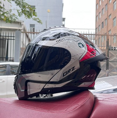 Modularer Helm mit zwei Gläsern, DOT ECE-geprüft, leichtes ABS