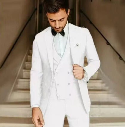 Men's Elegant 3-piece Suit made of Breathable Polyester