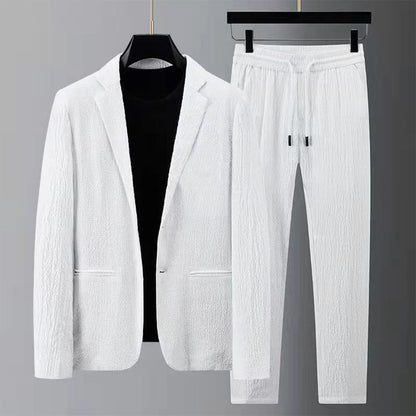 Herren Freizeitset Schwarz Größe M Polyester-2