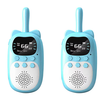 Wiederaufladbare Walkie Talkies Set für Kinder – 3 km Reichweite, Robust und Sicher für Abenteuer drinnen und draußen 0