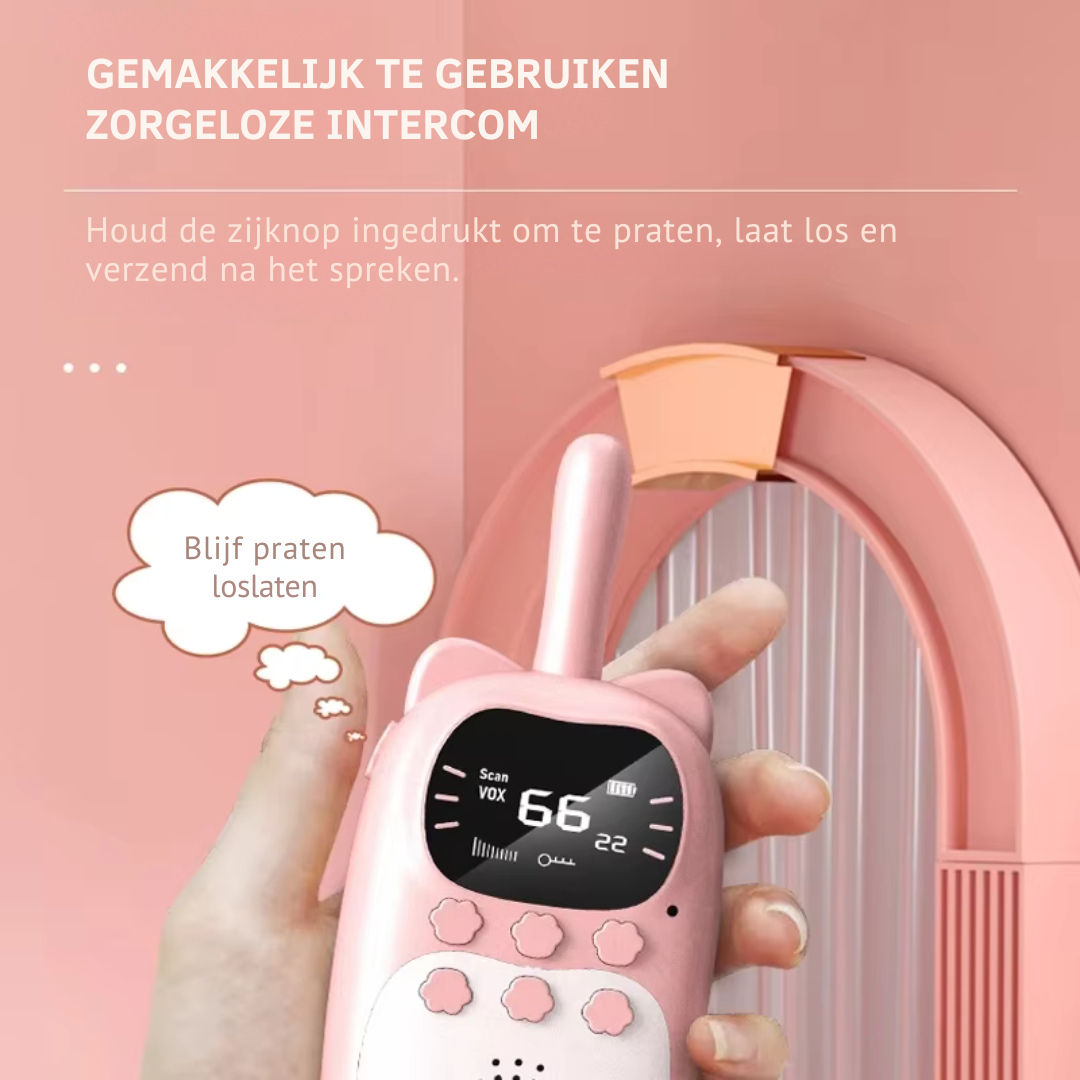 Wiederaufladbare Walkie Talkies Set für Kinder – 3 km Reichweite, Robust und Sicher für Abenteuer drinnen und draußen 2
