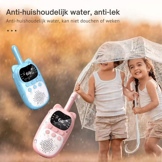 Wiederaufladbare Walkie Talkies Set für Kinder – 3 km Reichweite, Robust und Sicher für Abenteuer drinnen und draußen 4