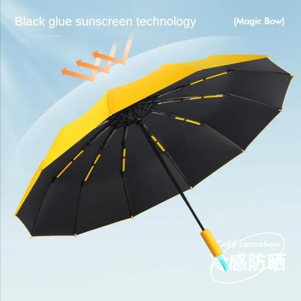 Wind- und Wasserdichter Regenschirm mit UV-Schutz – Robuster Taschenschirm für Jeden Tag 4