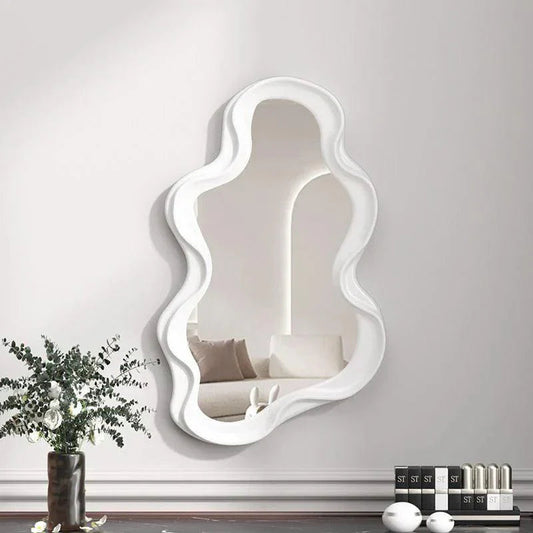 Wolkenförmiger Spiegel aus ABS – Kreatives Design für Wohnzimmer, Schlafzimmer und Badezimmer, 40,5 x 23 cm 0