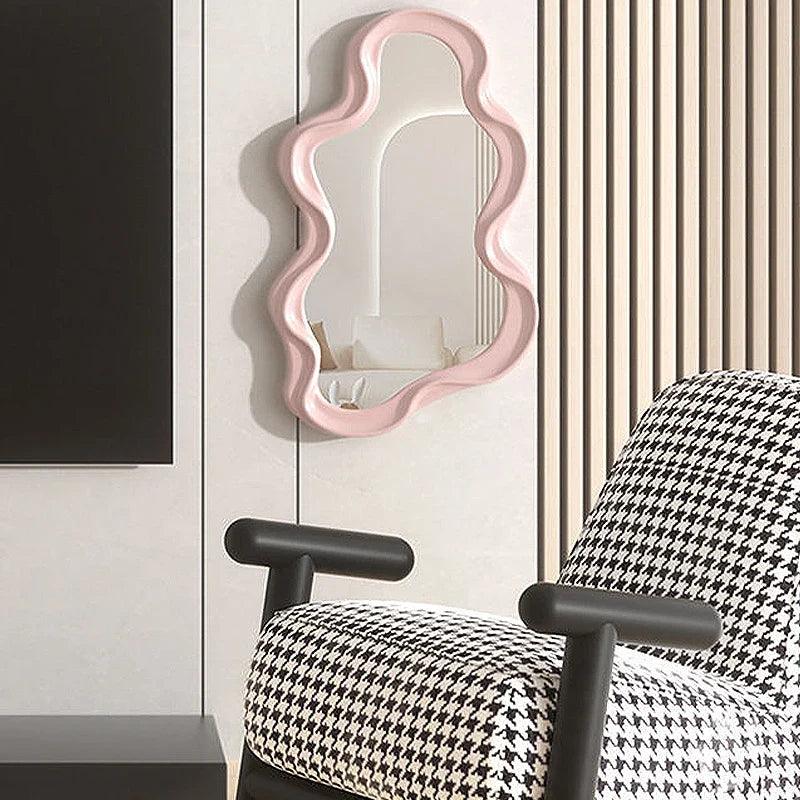 Wolkenförmiger Spiegel aus ABS – Kreatives Design für Wohnzimmer, Schlafzimmer und Badezimmer, 40,5 x 23 cm 4