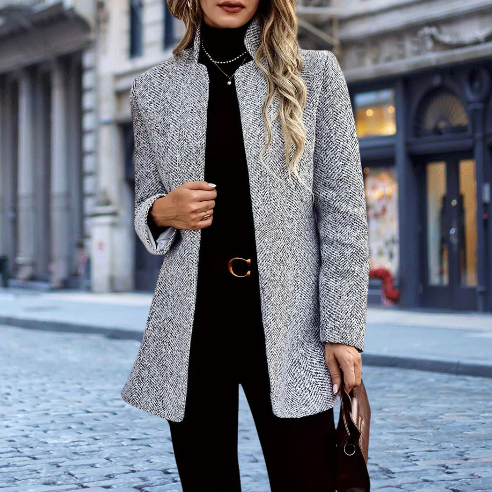 Women's Ankle Length Coat with Notch Lapels – Elegant Winter Coats for Women 1
