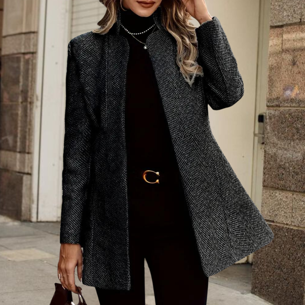 Women's Ankle Length Coat with Notch Lapels – Elegant Winter Coats for Women 5