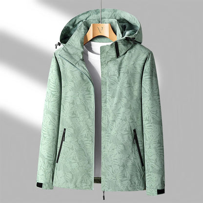 Giacca outdoor leggera da donna – impermeabile con cappuccio regolabile e tasche con cerniera