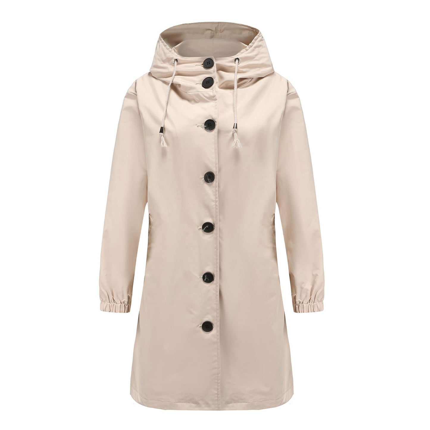 Women's Lightweight Waterproof Rain Jacket with Hood - Casual Outdoor Windbreaker 1