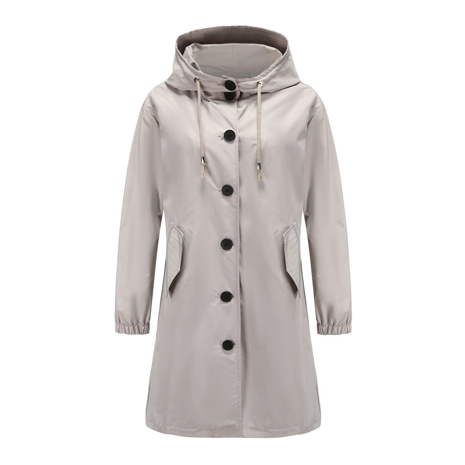 Women's Lightweight Waterproof Rain Jacket with Hood - Casual Outdoor Windbreaker 2
