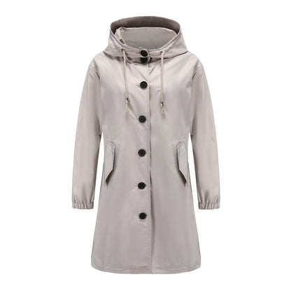 Women's Lightweight Waterproof Rain Jacket with Hood - Casual Outdoor Windbreaker 2