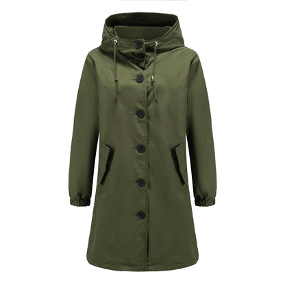 Women's Lightweight Waterproof Rain Jacket with Hood - Casual Outdoor Windbreaker 4