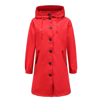 Women's Lightweight Waterproof Rain Jacket with Hood - Casual Outdoor Windbreaker 7