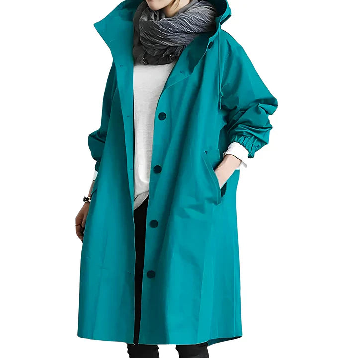 Women's Waterproof Rain Jacket, Lightweight Hooded Windbreaker for Outdoor Activities 1