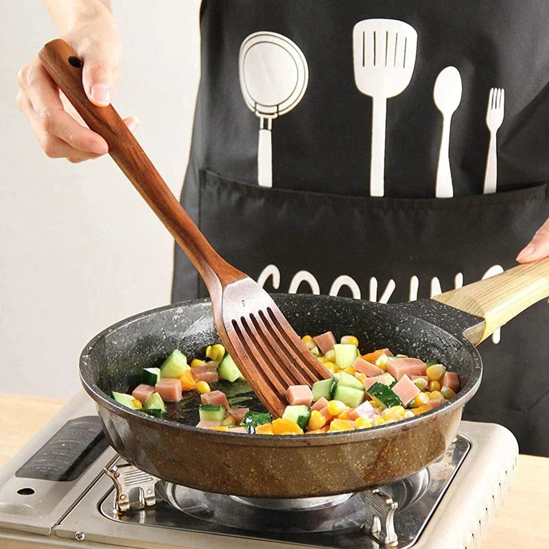 WoodChef - Küchenwerkzeug-Set aus Teakholz 4