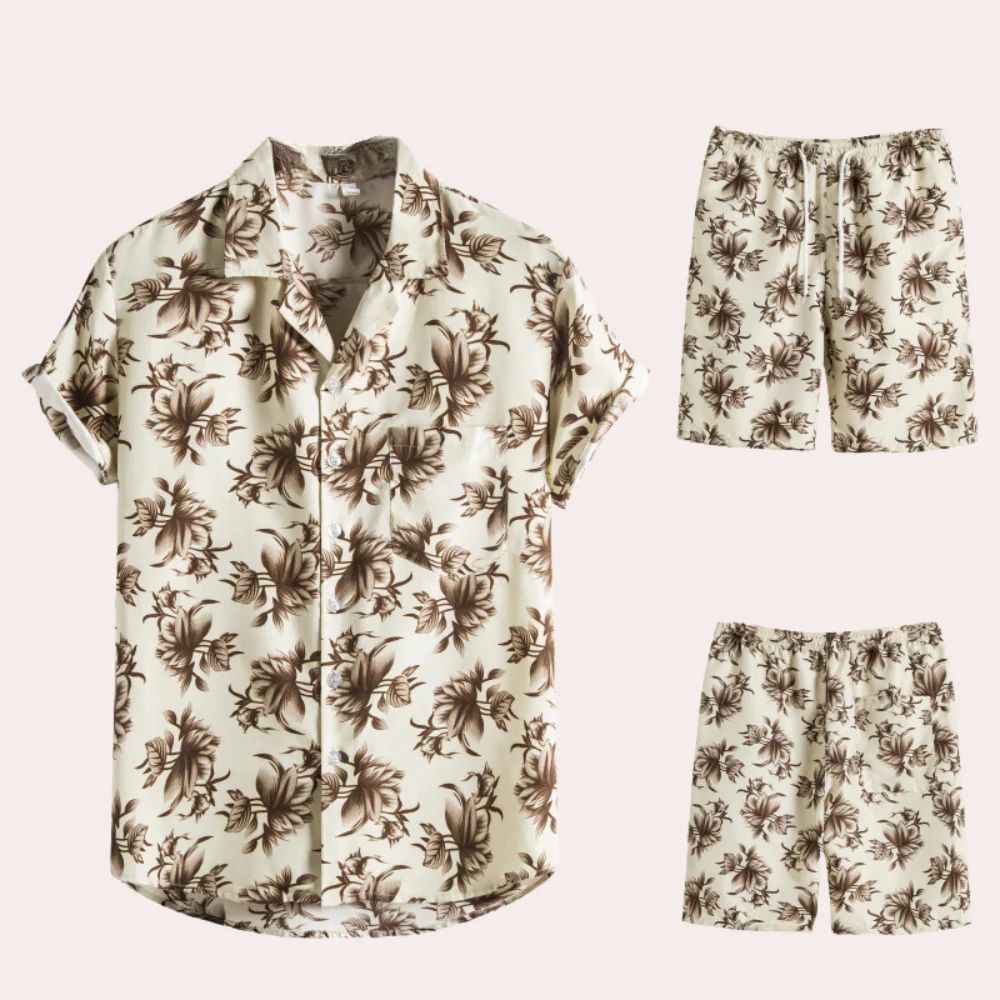 Variant image for Herren Set Blau Größe M Atmungsaktiv Baumwolle - Trendy Sommerlook für Männer-16