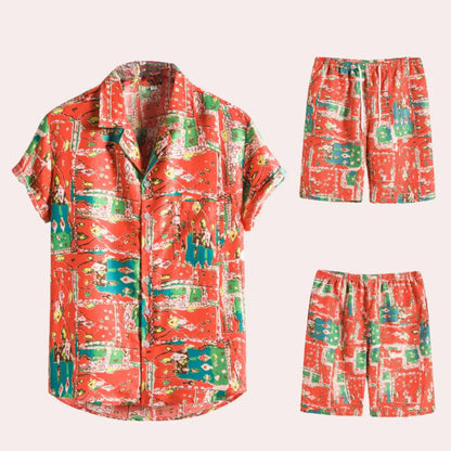 Variant image for Herren Set Blau Größe M Atmungsaktiv Baumwolle - Trendy Sommerlook für Männer-6