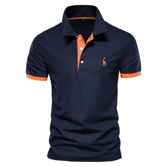 Herren Polo Shirt Blau Größe M Baumwolle/Polyester-1
