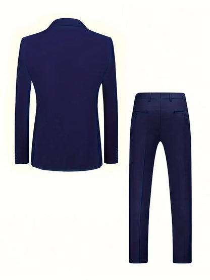 Eleganter Herrenanzug - 2-teiliger Anzug mit Blazer und Hose für Business-Anlässe-3