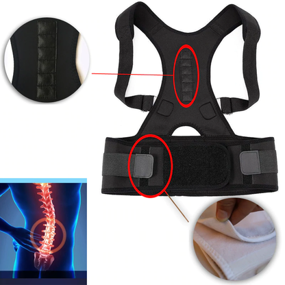 Adjustable Magnetic Back Support – Supports a Straight and Healthy Posture All Day Long