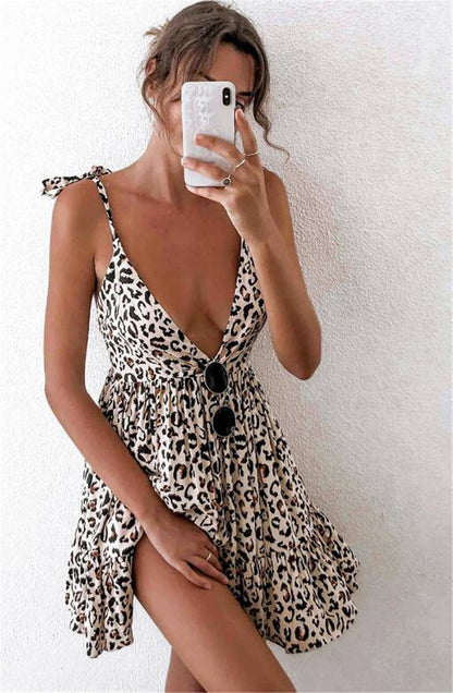 Printed strap summer dress | Light summer dress for feminine looks