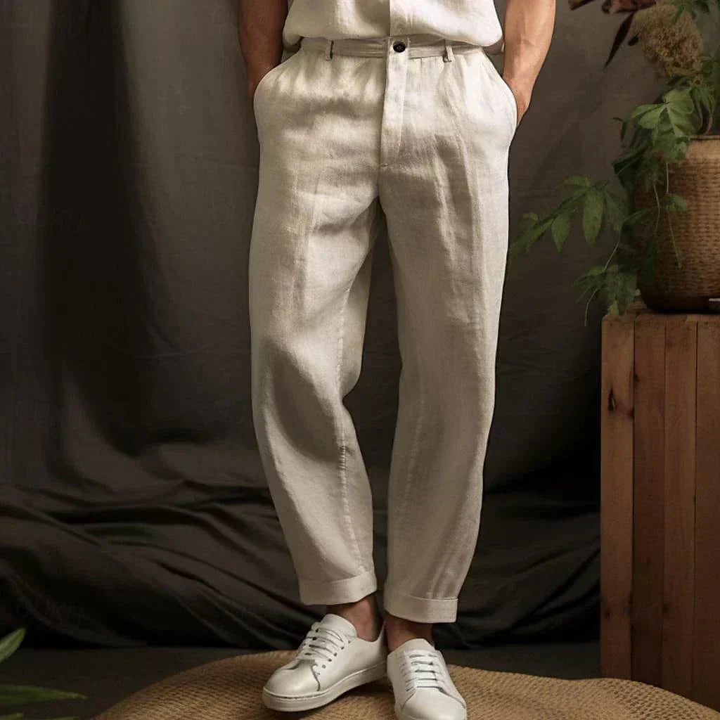 Benjamin | Casual men's linen pants for summer | Lightweight, breathable & comfortable