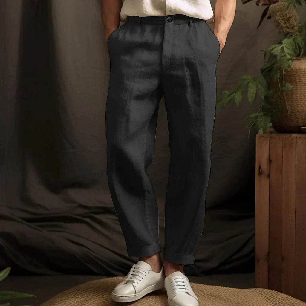 Benjamin | Casual men's linen pants for summer | Lightweight, breathable & comfortable