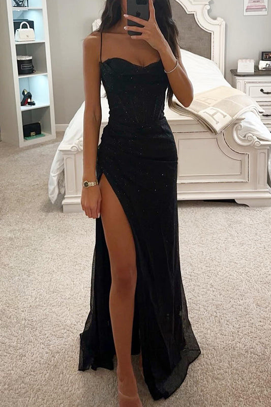 Celeste sequin maxi dress | Elegant dress with corset for festive occasions