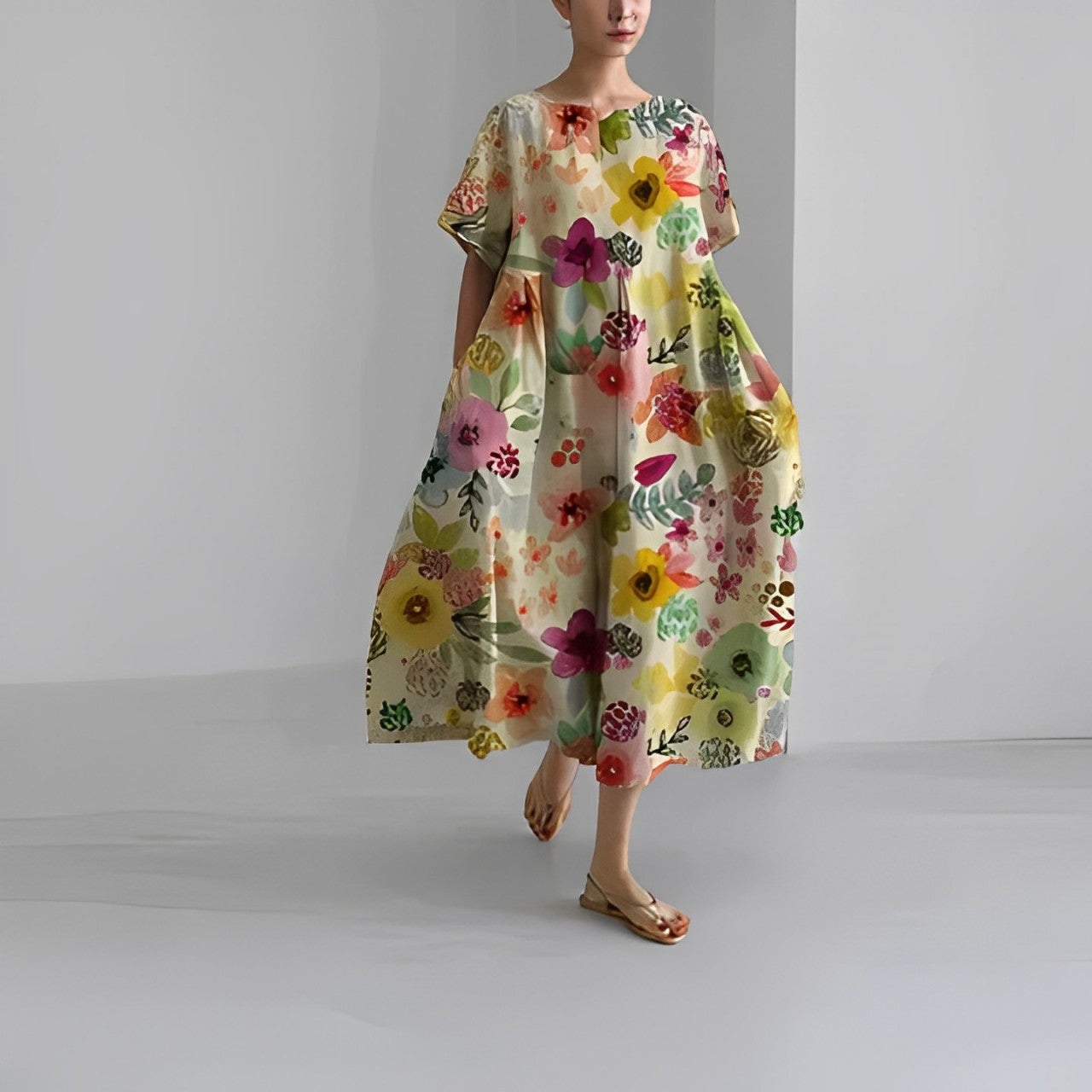 Women's Amelia Dress | Boho floral pattern for effortless elegance