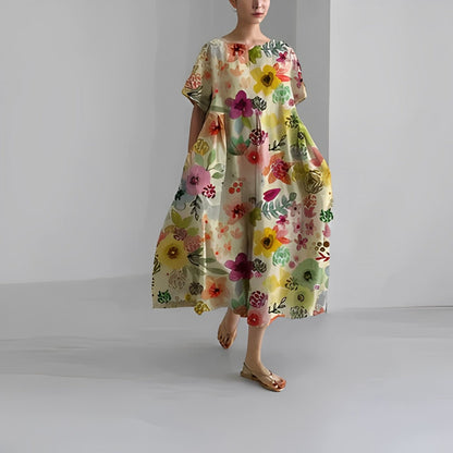 Women's Amelia Dress | Boho floral pattern for effortless elegance