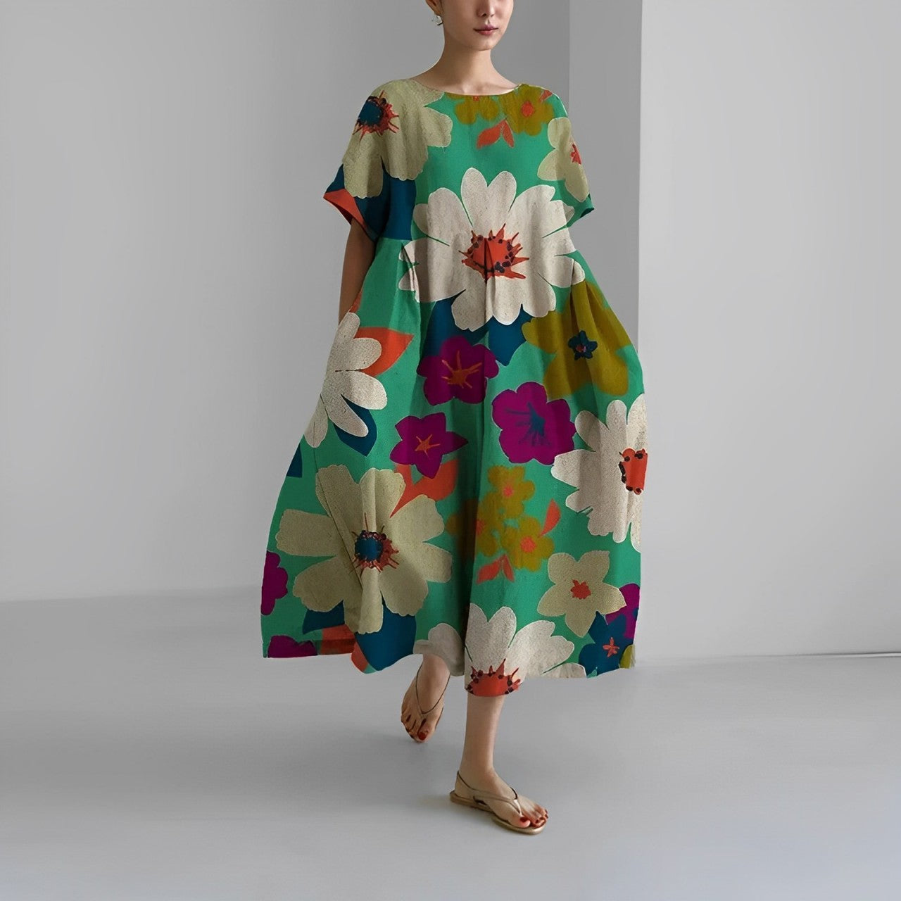 Women's Amelia Dress | Boho floral pattern for effortless elegance