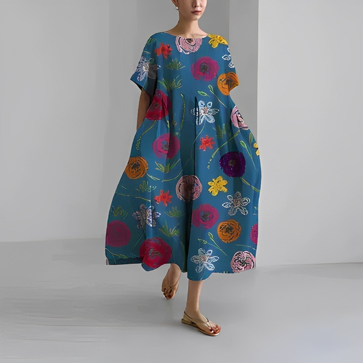 Women's Amelia Dress | Boho floral pattern for effortless elegance