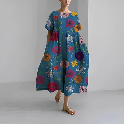 Women's Amelia Dress | Boho floral pattern for effortless elegance