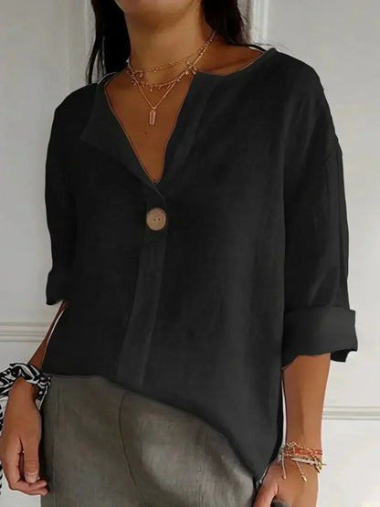 Damen Lindala Top | Casual V-neck shirt for every occasion