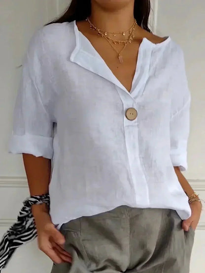 Damen Lindala Top | Casual V-neck shirt for every occasion