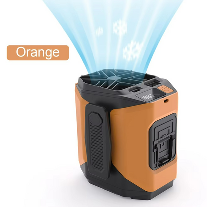 Wearable Waist Fan with Power Bank Function and Flashlight