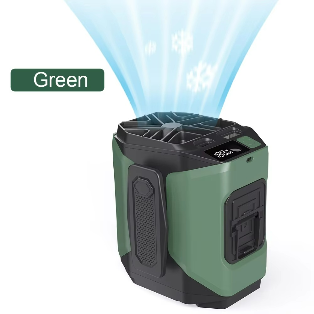 Wearable Waist Fan with Power Bank Function and Flashlight