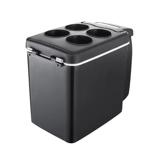 Compact car refrigerator and insulated cooler box for travel