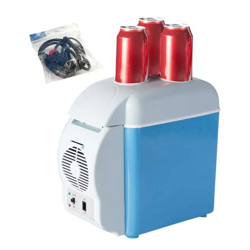Insulated car cooler and warmer box with integrated cooling function