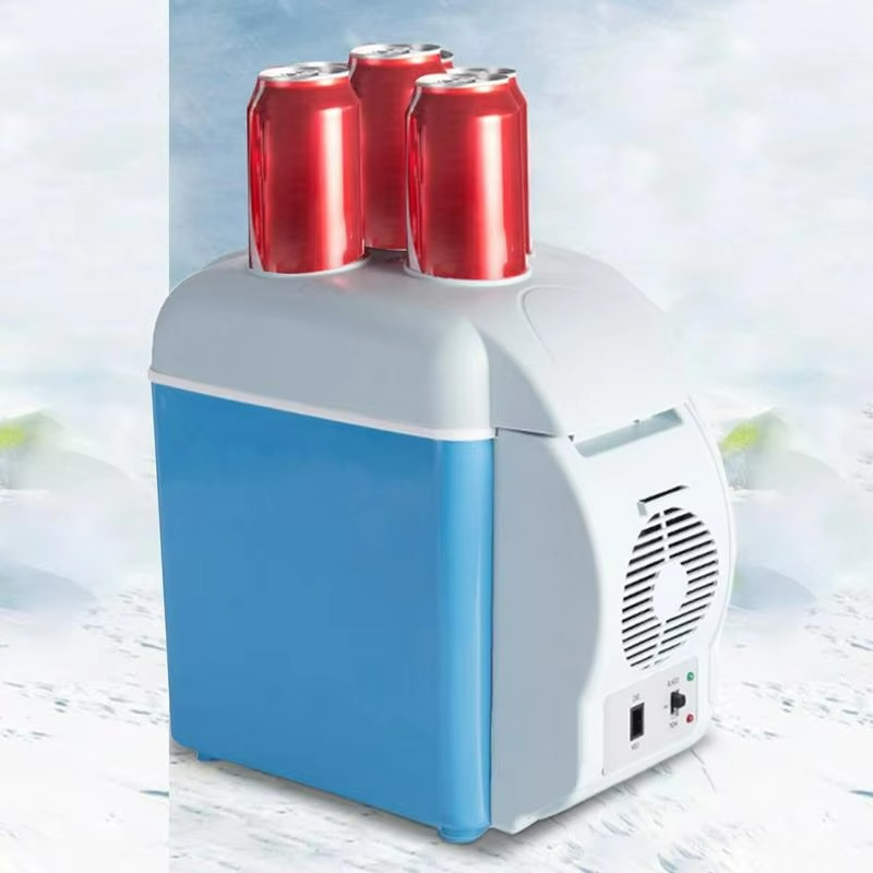 Insulated car cooler and warmer box with integrated cooling function
