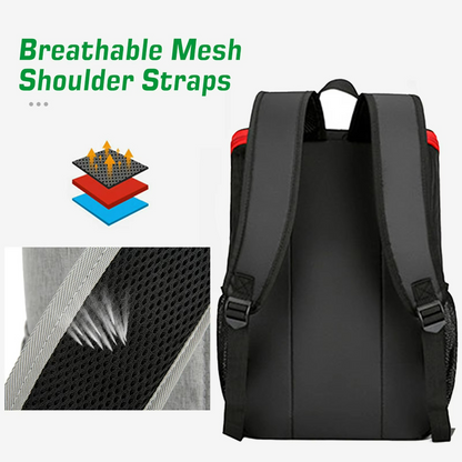 Picnic and camping backpack with insulated cooler box for hikes