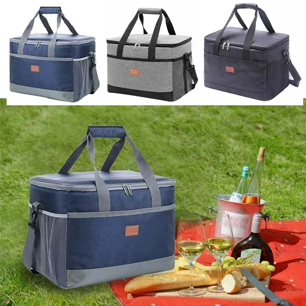 Wasserdichte Kühltasche mit großer Kapazität für Picknicks