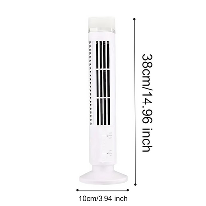 Electric bladeless table fan with tower design