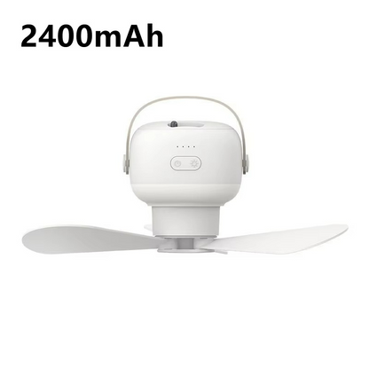 Outdoor camping ceiling fan compact and portable design
