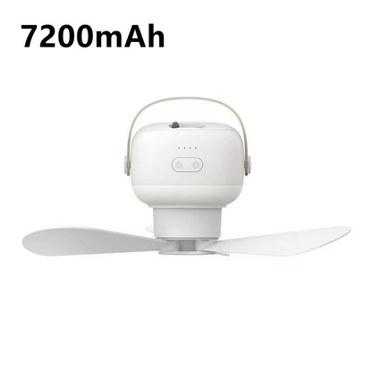 Outdoor camping ceiling fan compact and portable design